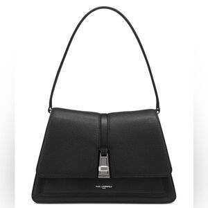 KARL LAGERFELD PARIS Mercerie Medium Leather Satchel Bag